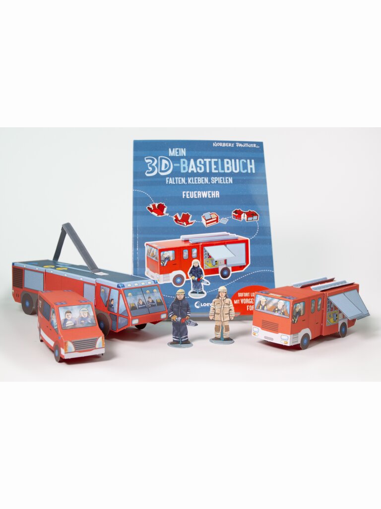 Mein 3D-Bastelbuch – Feuerwehr