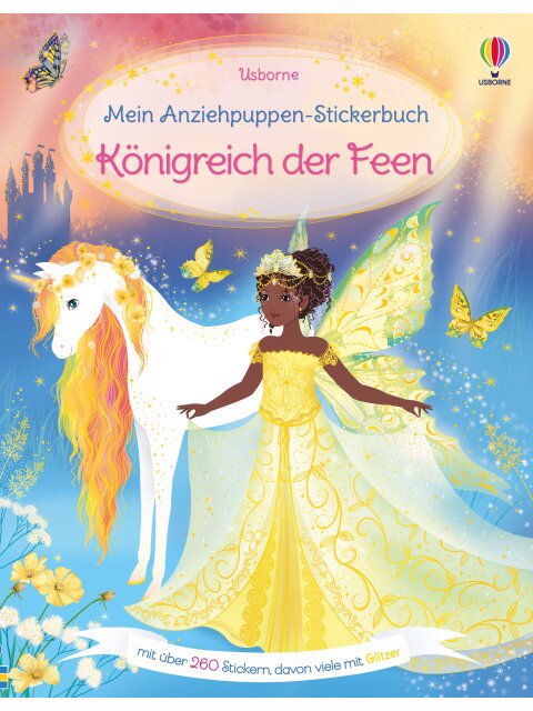 Mein Anziehpuppen-Stickerbuch: Königreich der Feen
