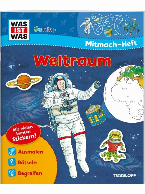 WAS IST WAS Junior Mitmach-Heft Weltraum