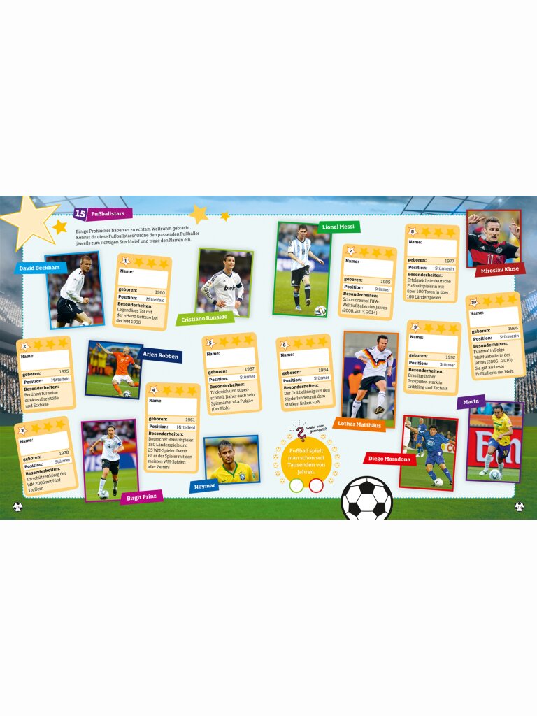 WAS IST WAS Rätseln und Stickern – Fußball