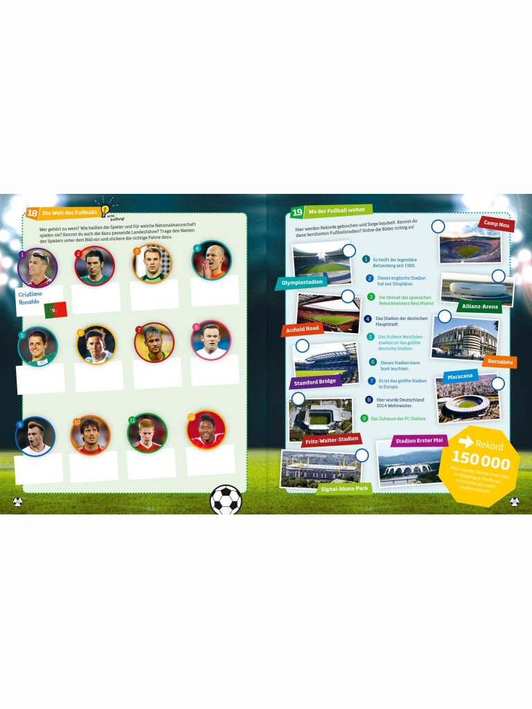 WAS IST WAS Rätseln und Stickern – Fußball