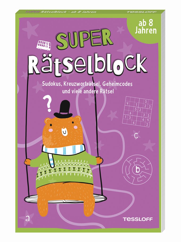 Super Rätselblock ab 8 Jahren