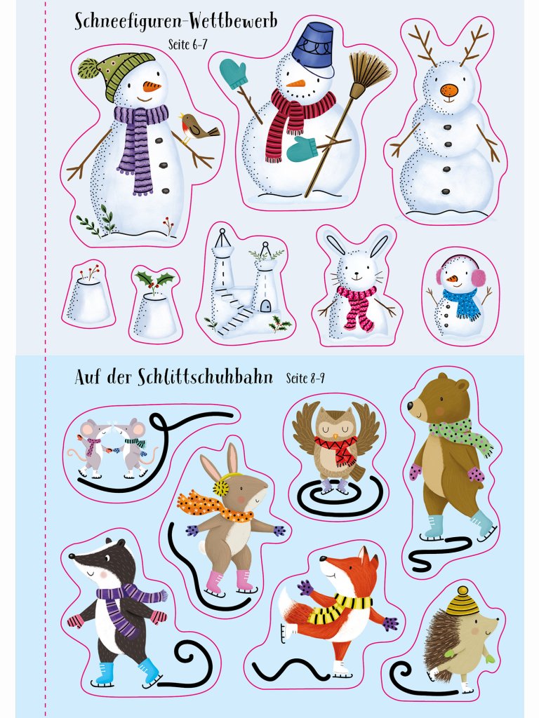 Meine glitzernde Stickerwelt: Winterzauber