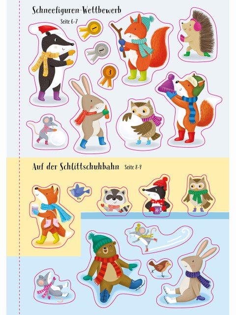 Meine glitzernde Stickerwelt: Winterzauber