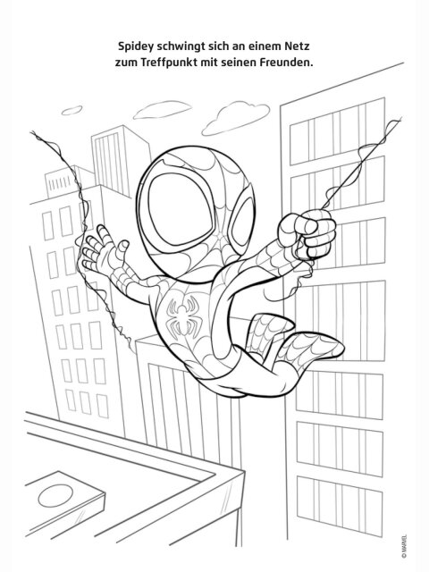 MARVEL Spidey und seine Superfreunde: Mein cooler Malblock