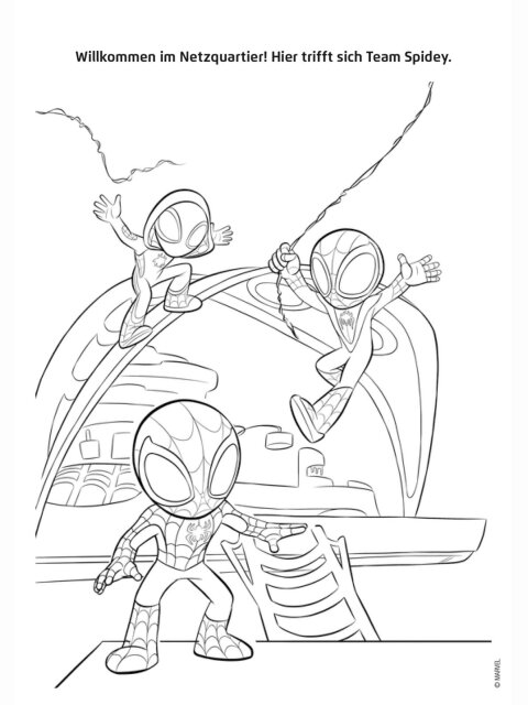 MARVEL Spidey und seine Superfreunde: Mein cooler Malblock
