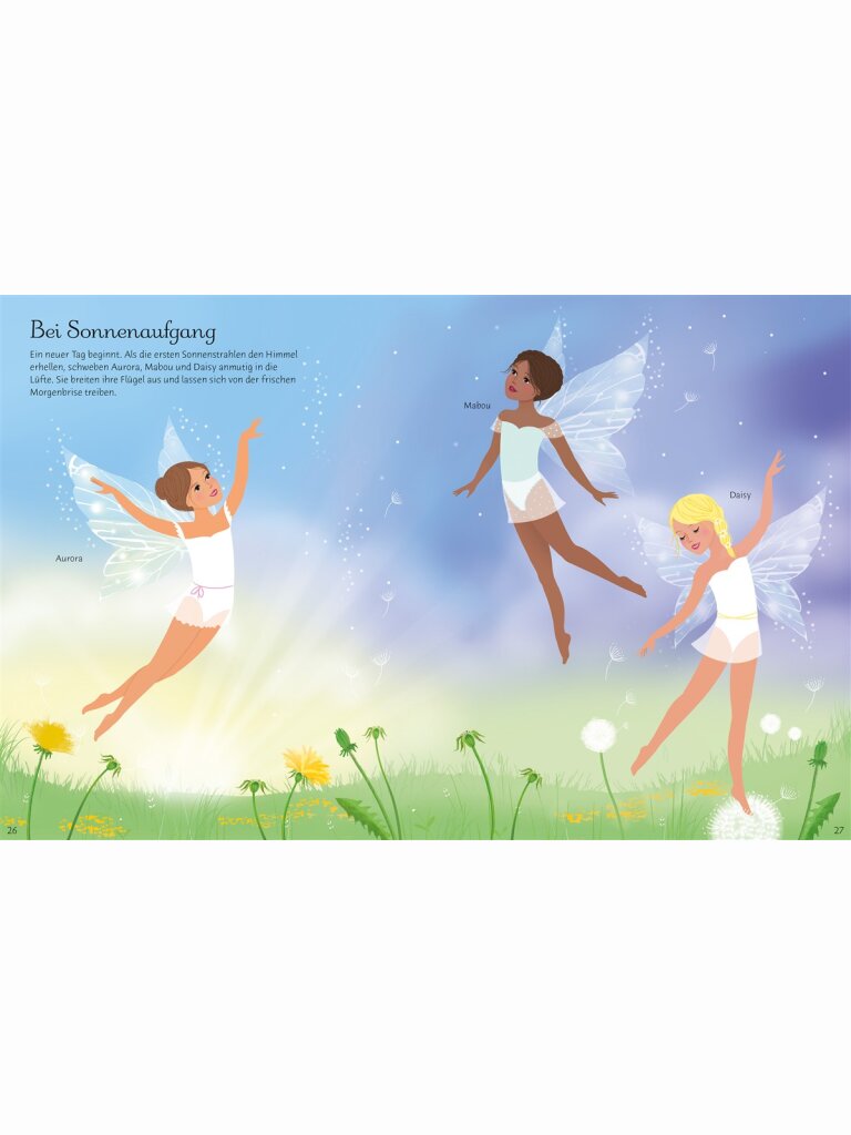 Mein großes Anziehpuppen-Stickerbuch: Feen-Ballett und Tanzende Feen