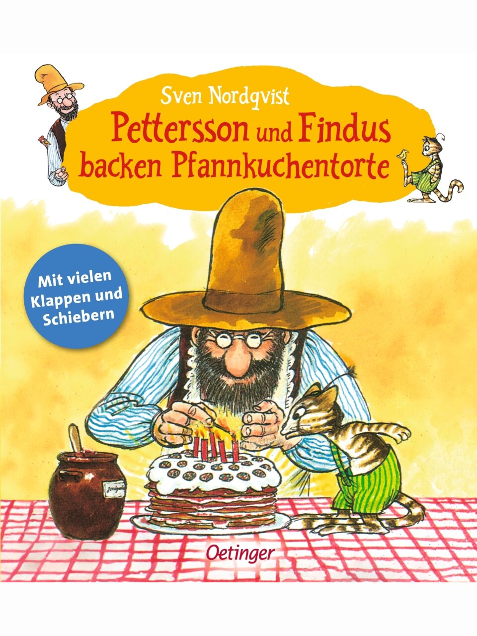 Pettersson und Findus backen Pfannkuchentorte