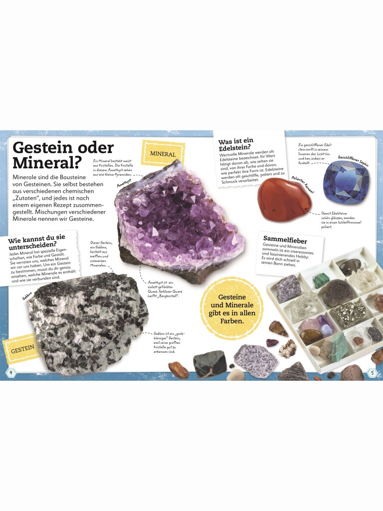 Steine und Mineralien