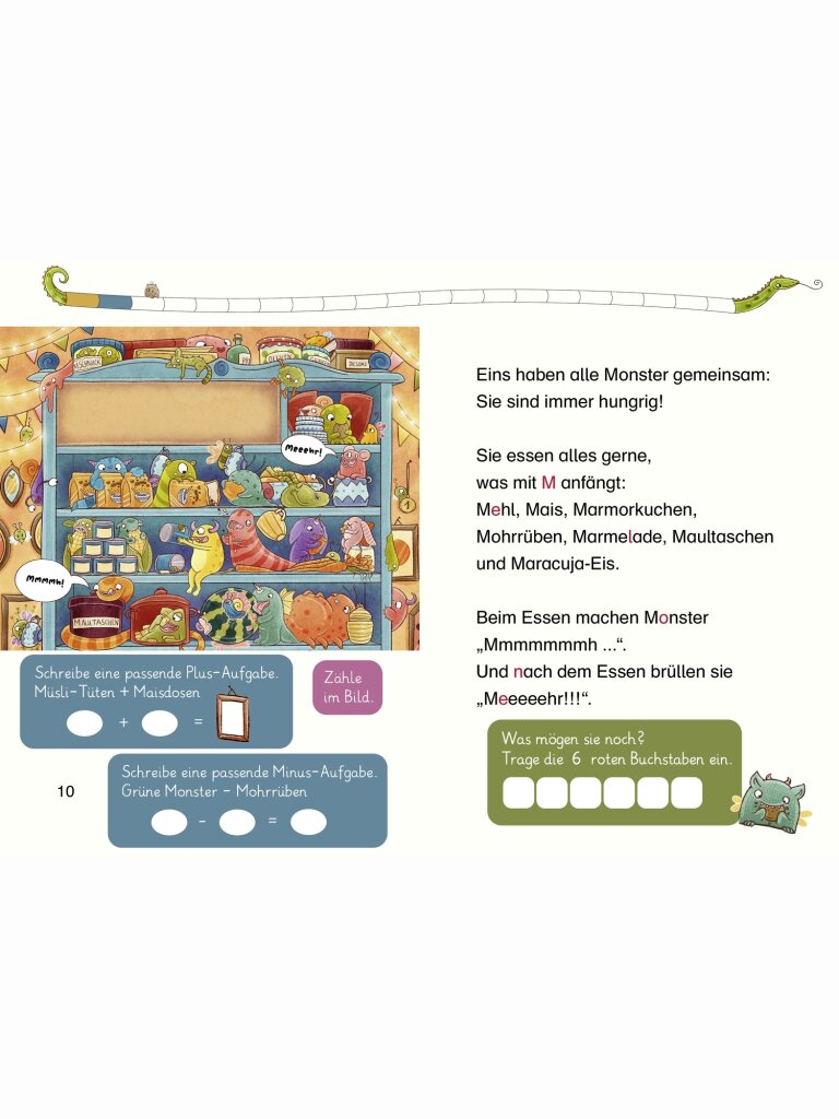 101 Monster rechnen wie wild! (Wort + Zahl)
