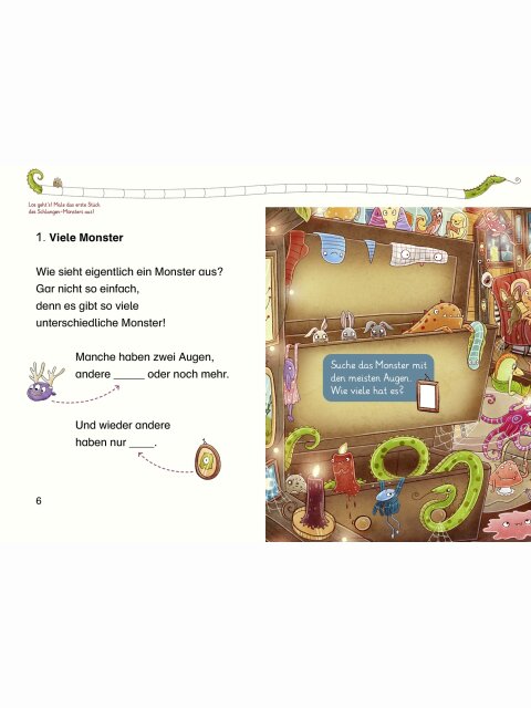 101 Monster rechnen wie wild! (Wort + Zahl)