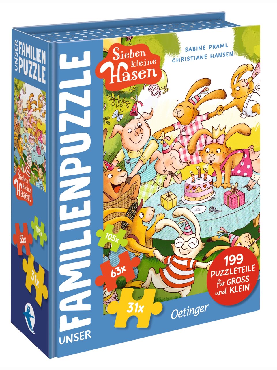 Sieben kleine Hasen  - Unser Familien-Puzzle