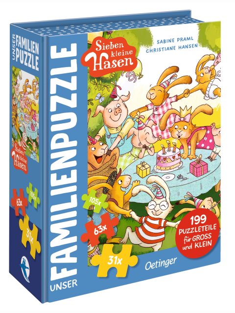 Sieben kleine Hasen  - Unser Familien-Puzzle