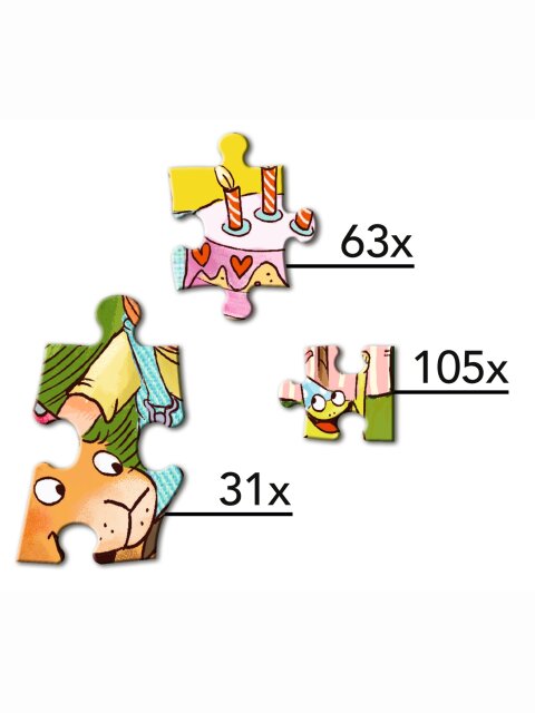 Sieben kleine Hasen  - Unser Familien-Puzzle