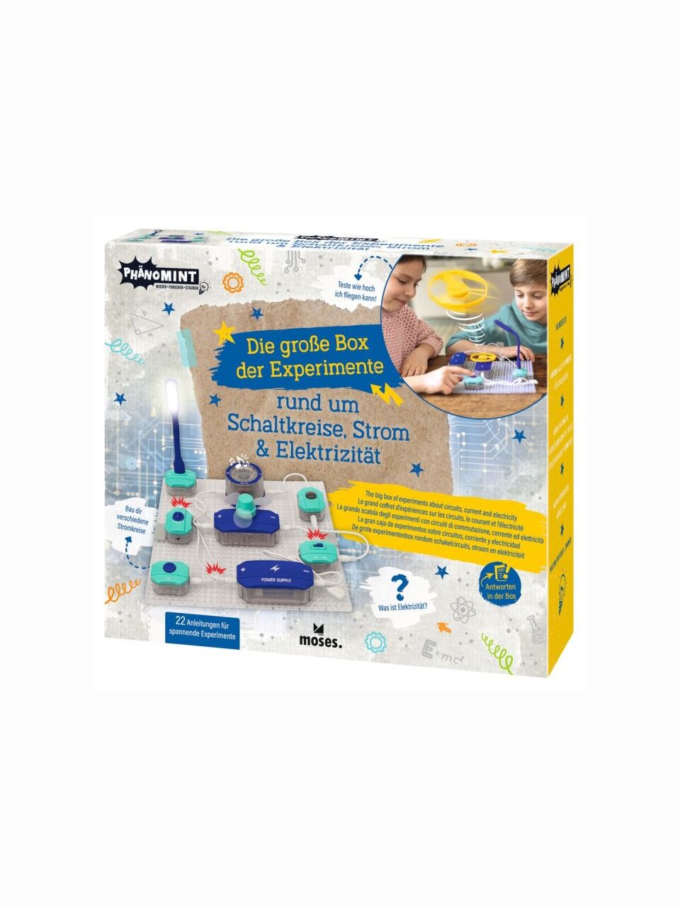 Die große Box der Experimente rund um Schaltkreise, Strom & Elektrizität