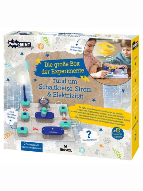 Die große Box der Experimente rund um Schaltkreise, Strom & Elektrizität