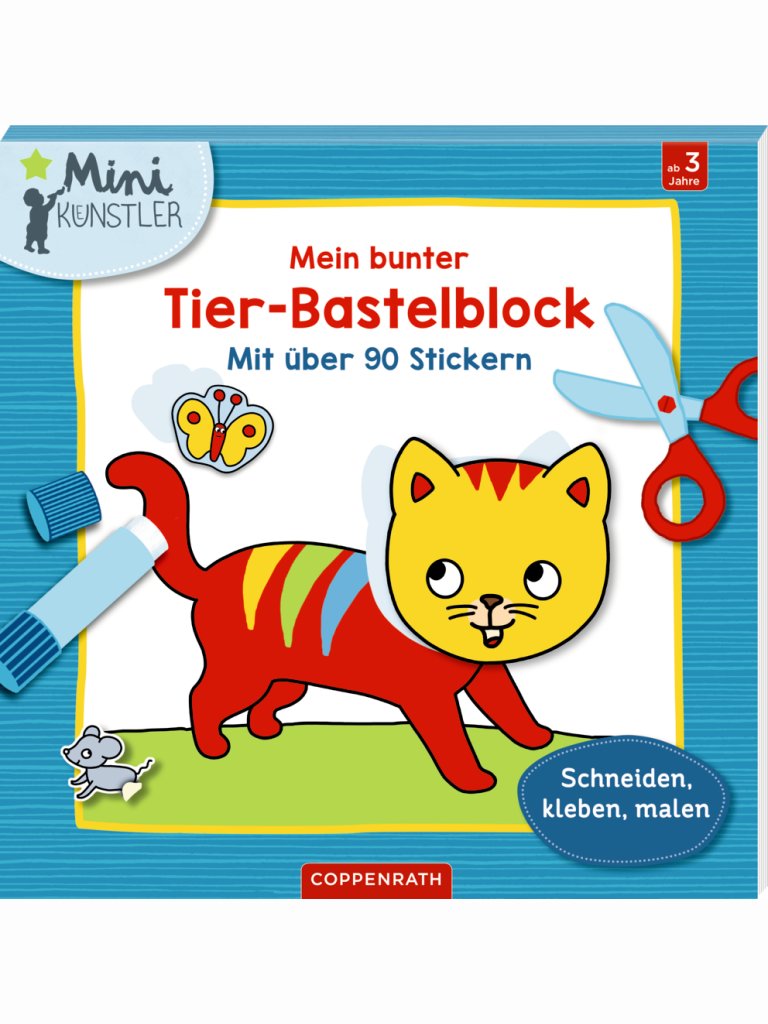 Mein bunter Tier-Bastelblock