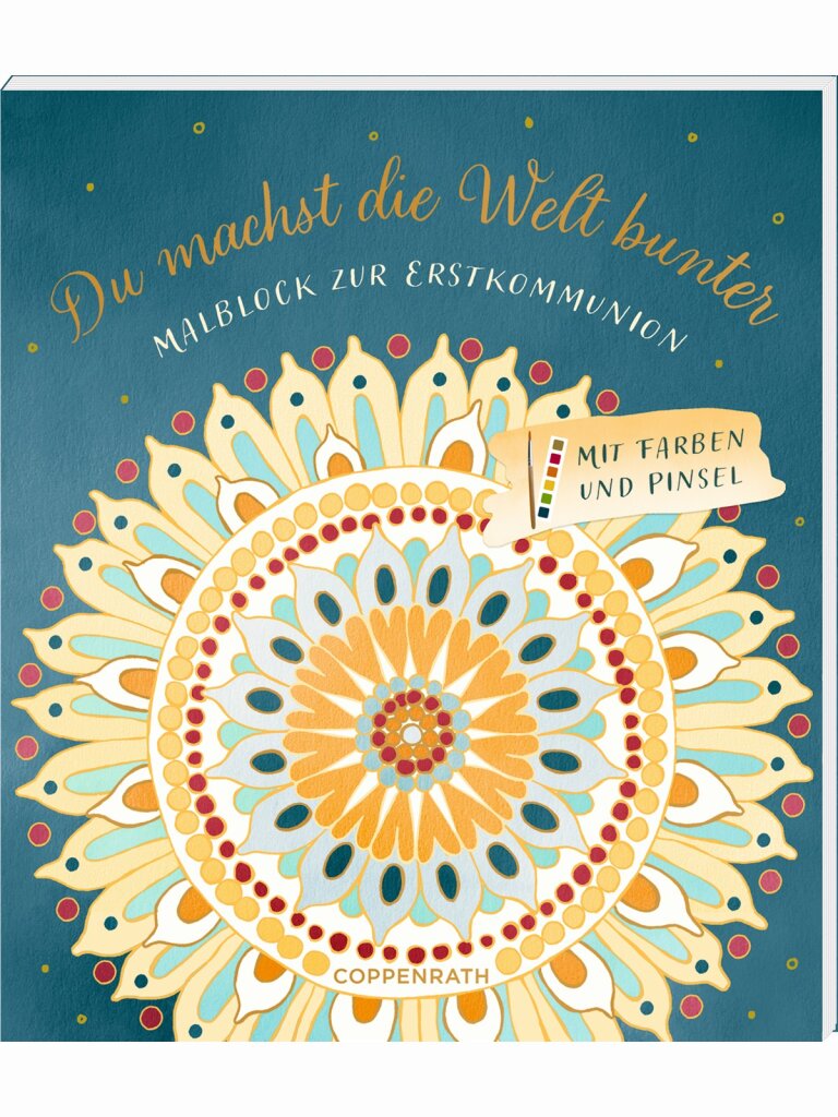 Du machst die Welt bunter – Malblock zur Erstkommunion