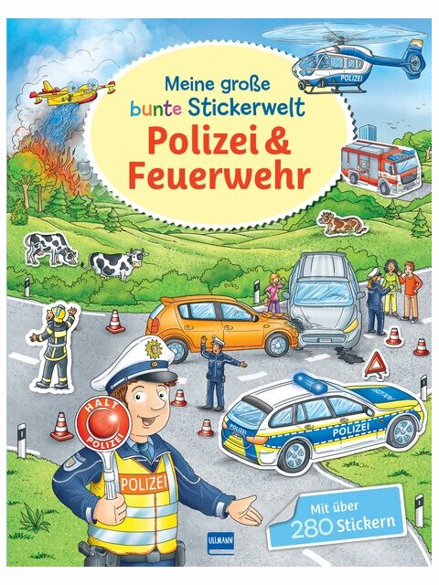 Meine große bunte Stickerwelt – Polizei und Feuerwehr