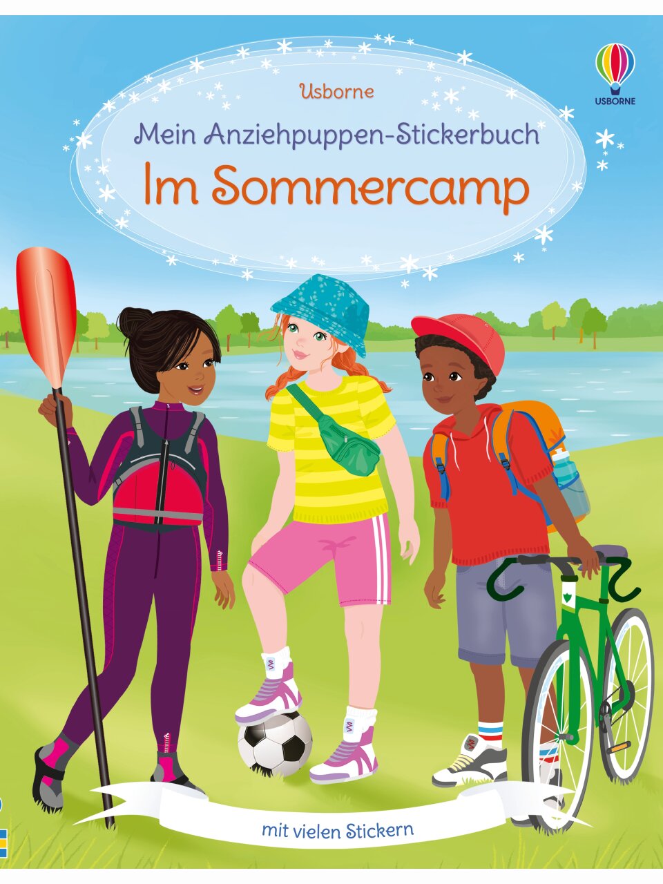 Mein Anziehpuppen-Stickerbuch: Im Sommercamp