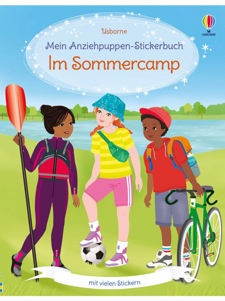 Mein Anziehpuppen-Stickerbuch: Im Sommercamp