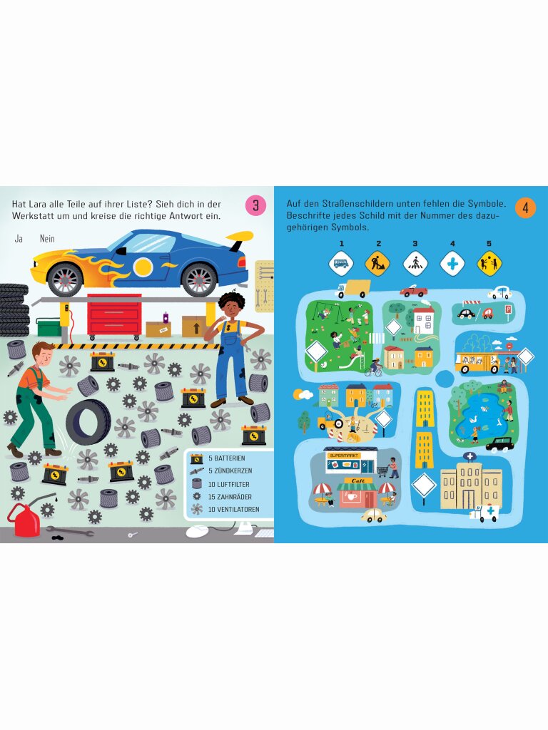 Usborne Minis – Rätsel für die Autofahrt