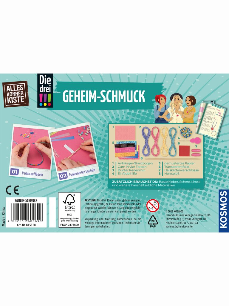 Die drei !!! Geheim-Schmuck (Bastelbox)