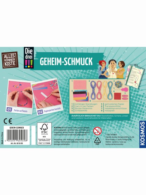 Die drei !!! Geheim-Schmuck (Bastelbox)