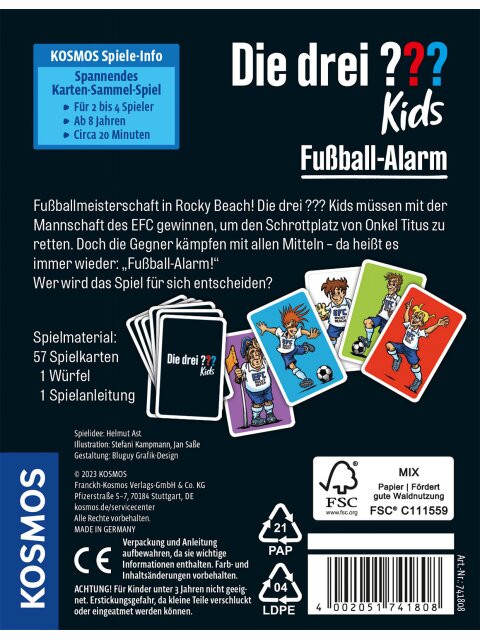 Die drei ??? Kids Fußball-Alarm (Kartenspiel)