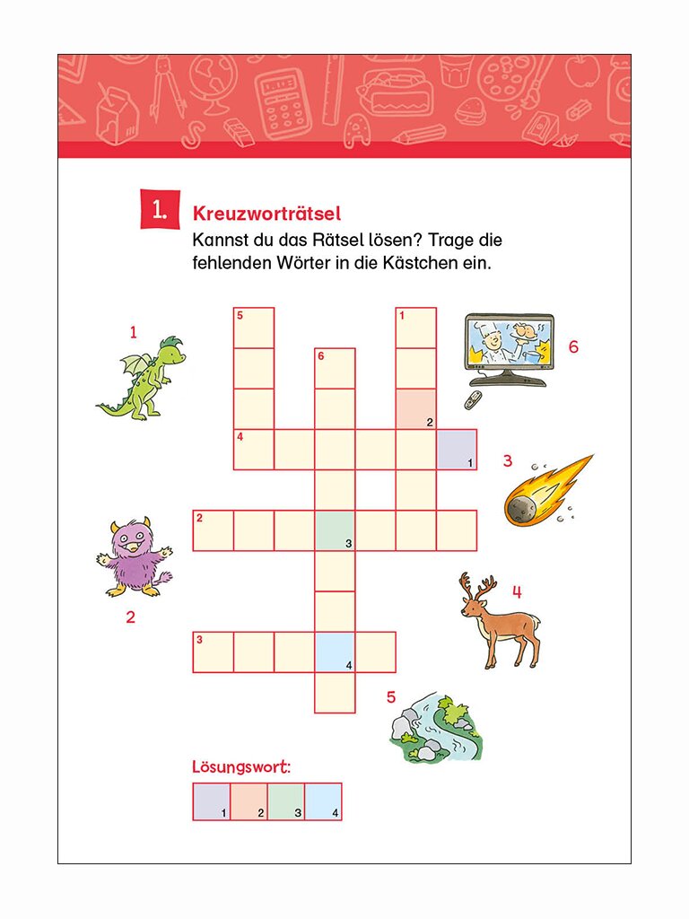 66 Kreuzworträtsel für Erstleser – 1....