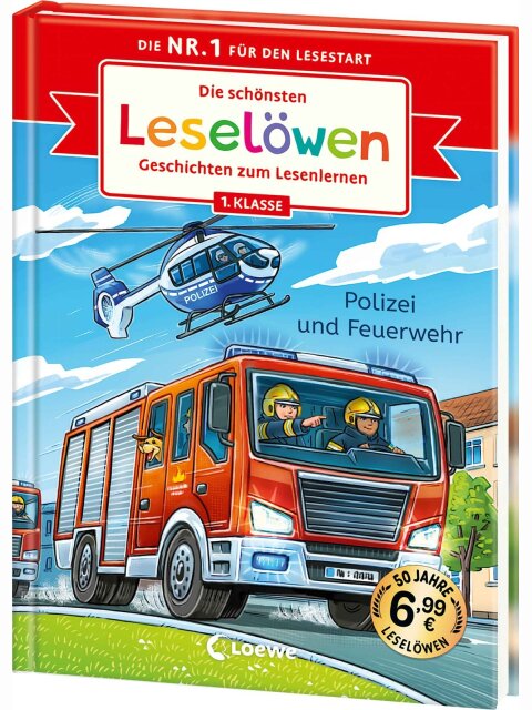 Die schönsten Leselöwen-Geschichten zum Lesenlernen – Polizei und Feuerwehr
