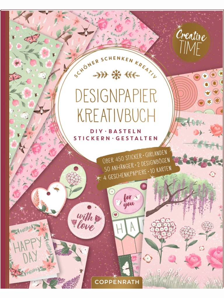 Designpapier-Kreativbuch Garden Glory