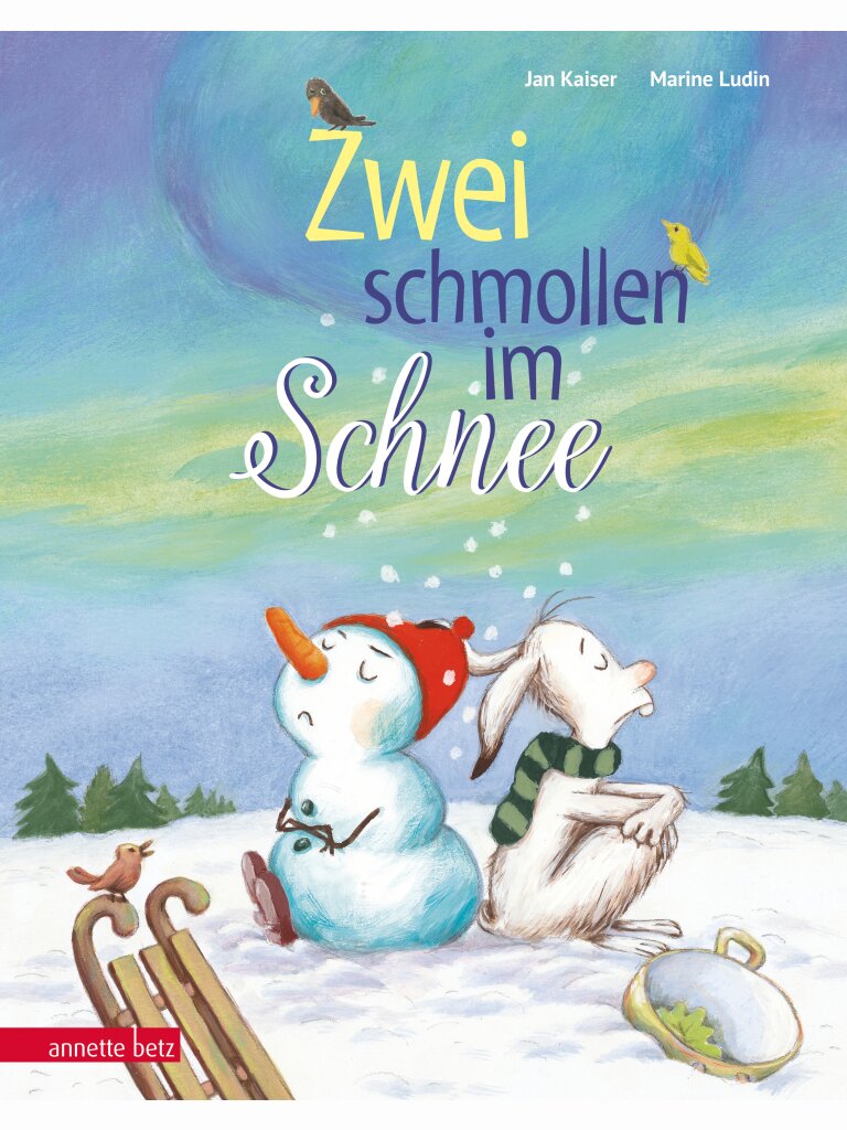 Zwei schmollen im Schnee