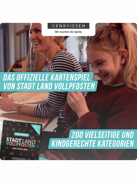 STADT LAND VOLLPFOSTEN® Junior – Das Kartenspiel