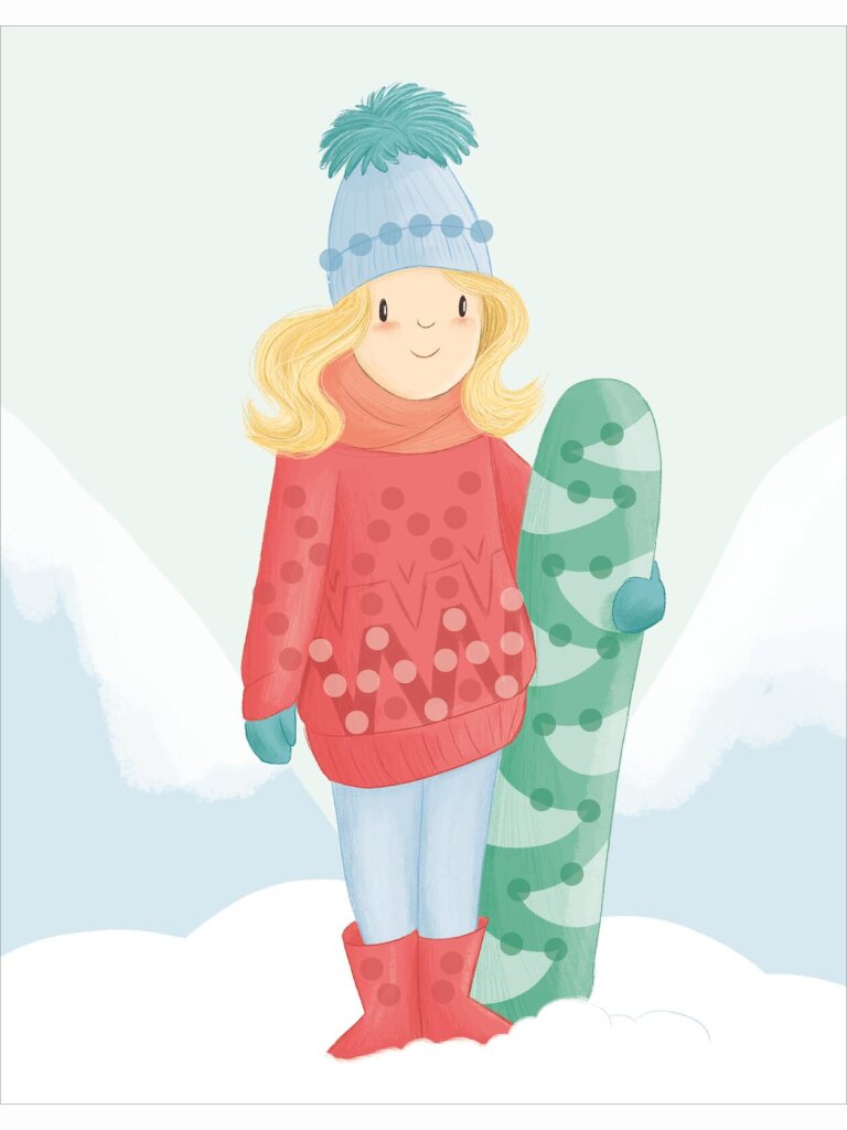 Diamantsticker Anziehpuppen – Wintertraum