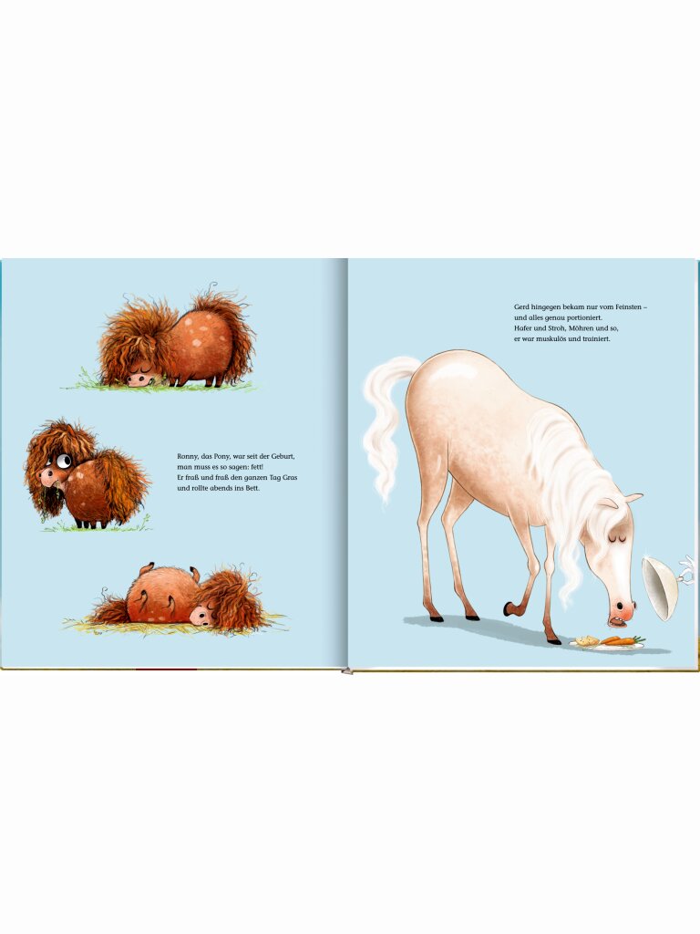 Ronny, das Pony, und Gerd, das Pferd