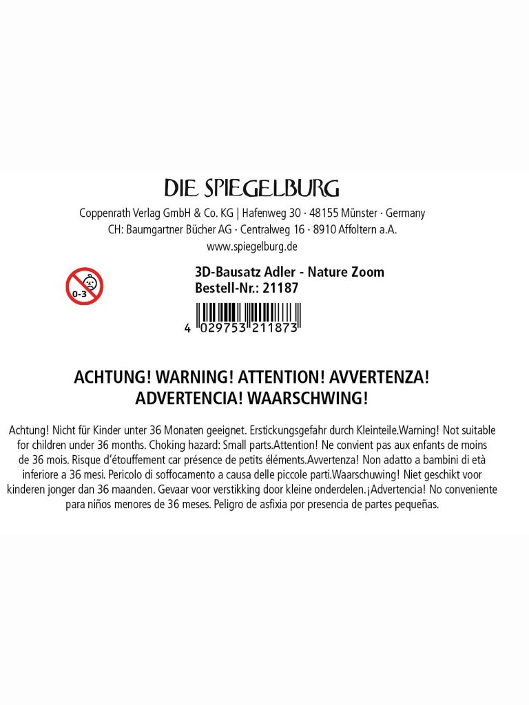 3D-Bausatz Adler (Nature Zoom)
