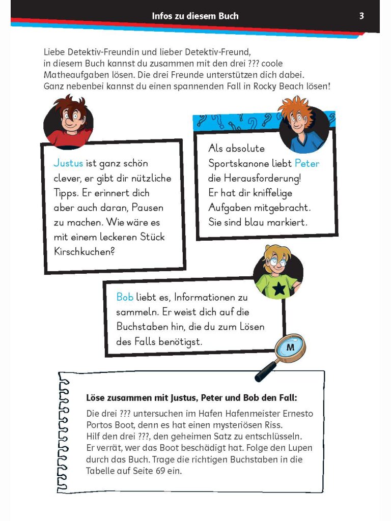 Die drei ??? Kids: Mein Übungsheft Mathe 1. Klasse...
