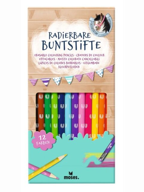 Radierbare Buntstifte Pferde