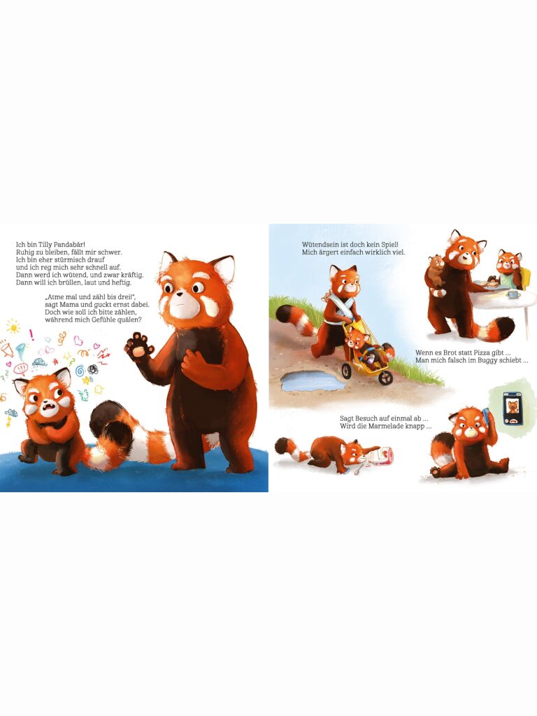 Was wütest du so sehr, kleiner Pandabär?