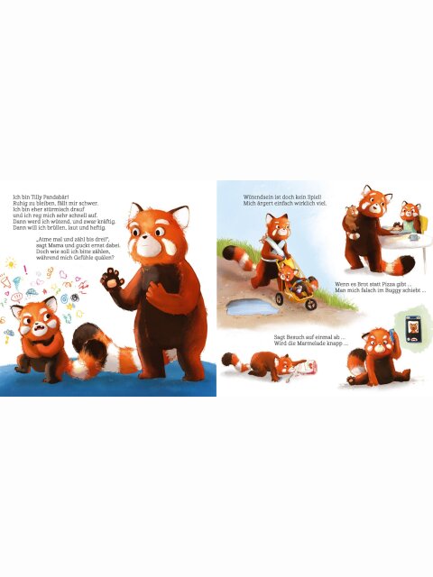Was wütest du so sehr, kleiner Pandabär?