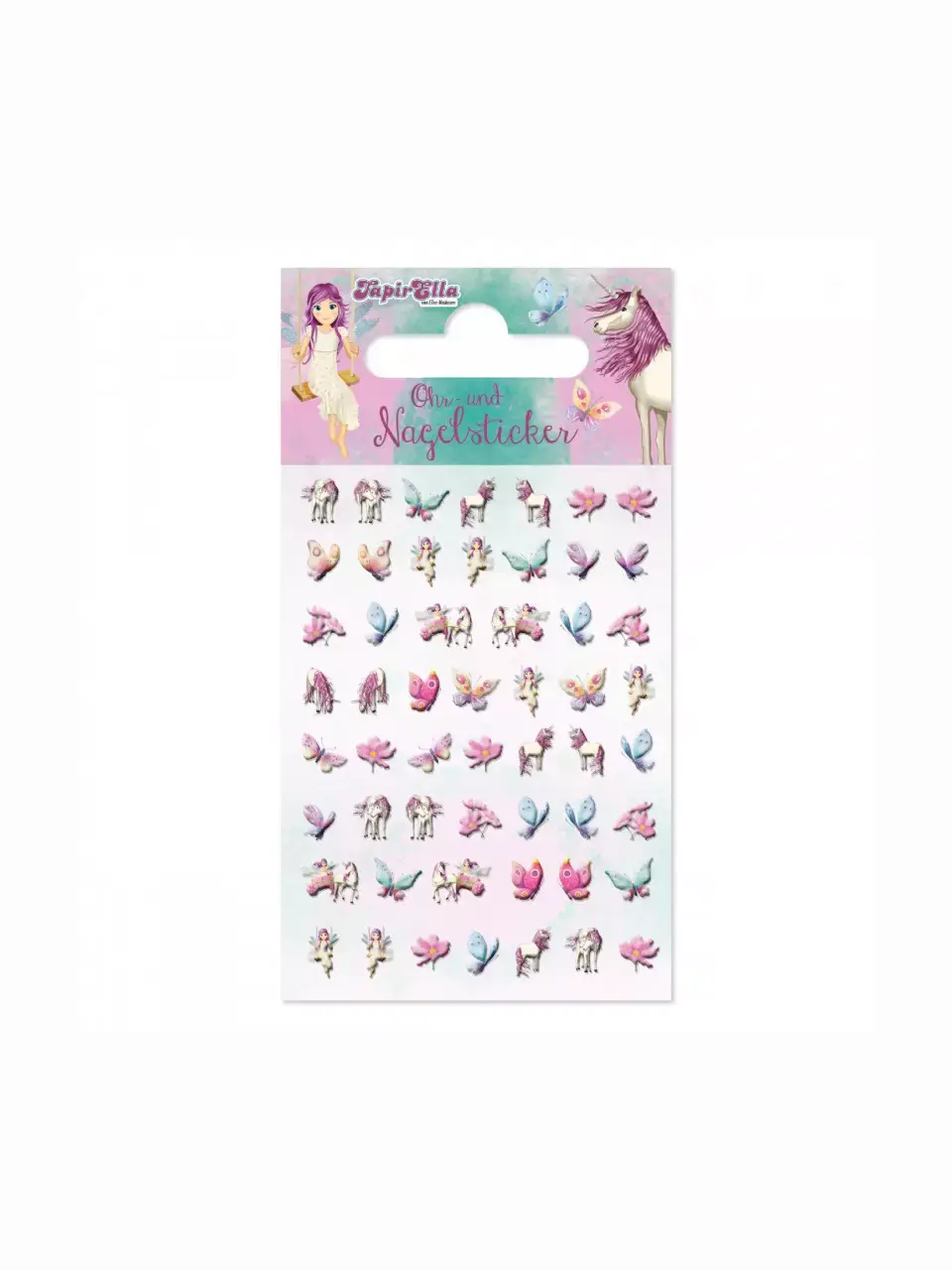 Ohr- und Nagelsticker Einhorn und Elfe