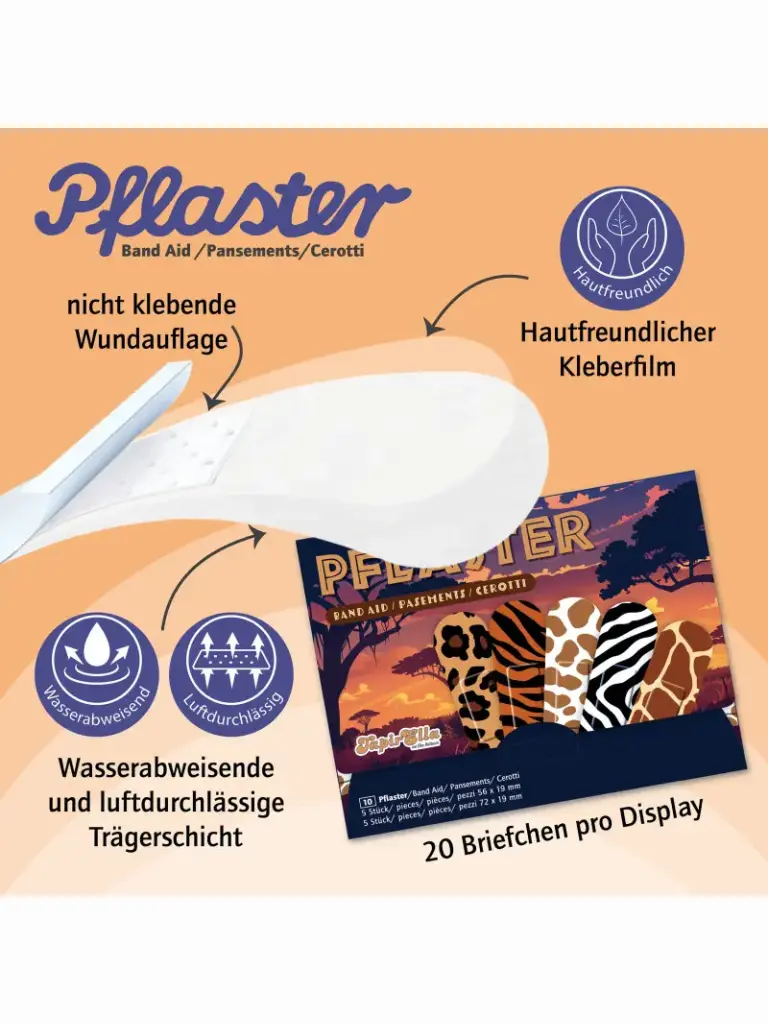 Pflasterbriefchen Safari
