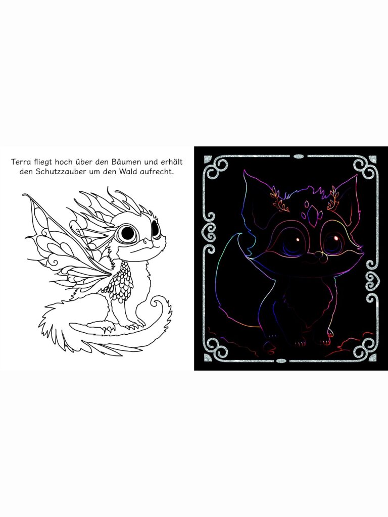 Fantasy Scratch Art – Fantastische Tiere