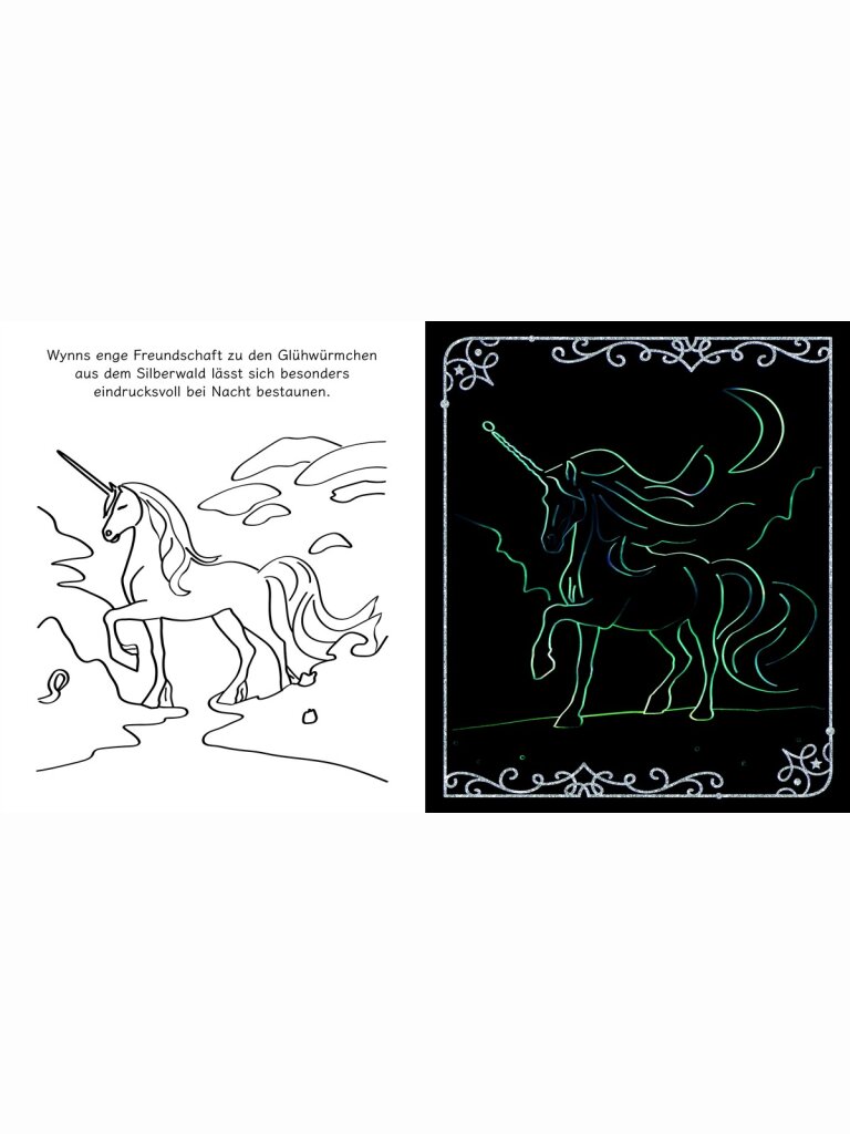 Fantasy Scratch Art – Magische Einhörner
