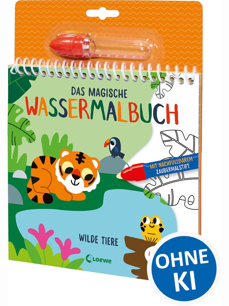 Das magische Wassermalbuch – Wilde Tiere