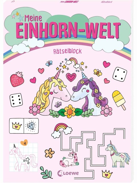 Meine Einhorn-Welt – Rätselblock