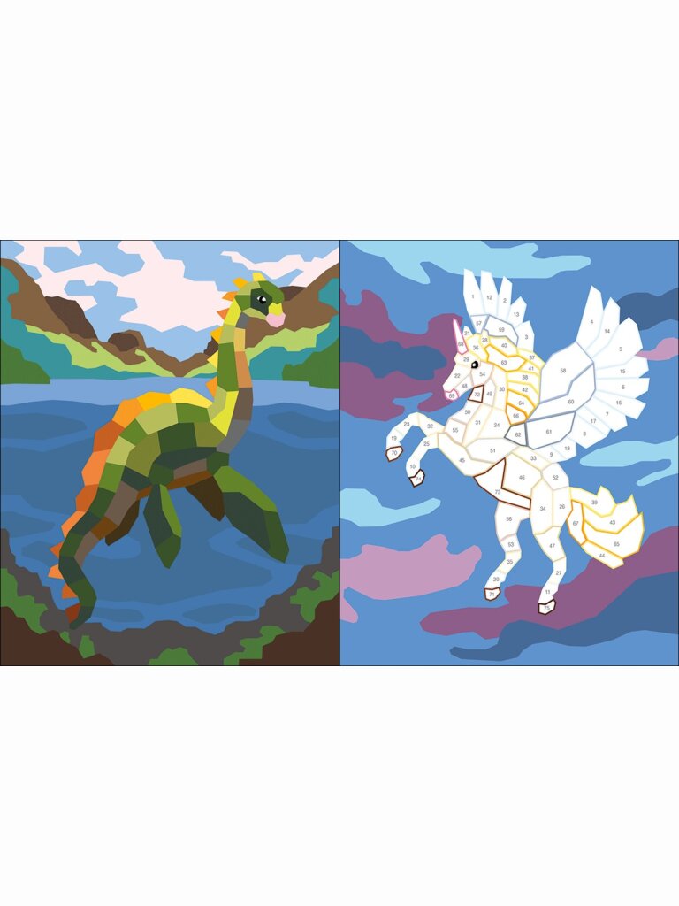 Wir stickern nach Zahlen – Fantasy