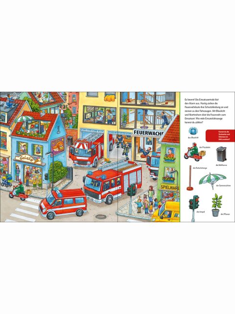 Suche und finde! Sound-Wimmelbuch – Feuerwehr