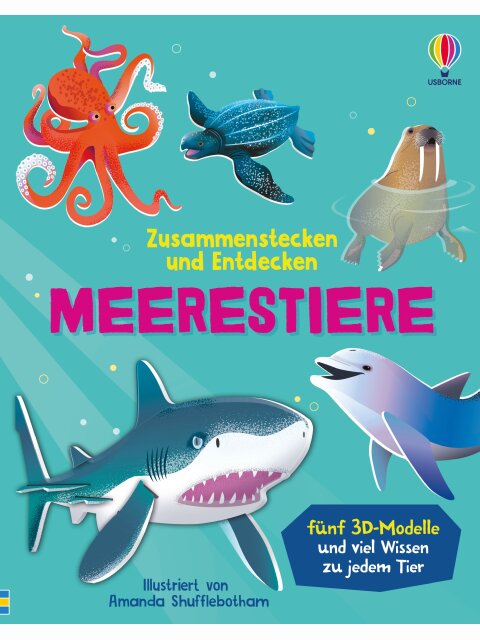 Zusammenstecken und Entdecken – Meerestiere